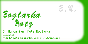 boglarka motz business card